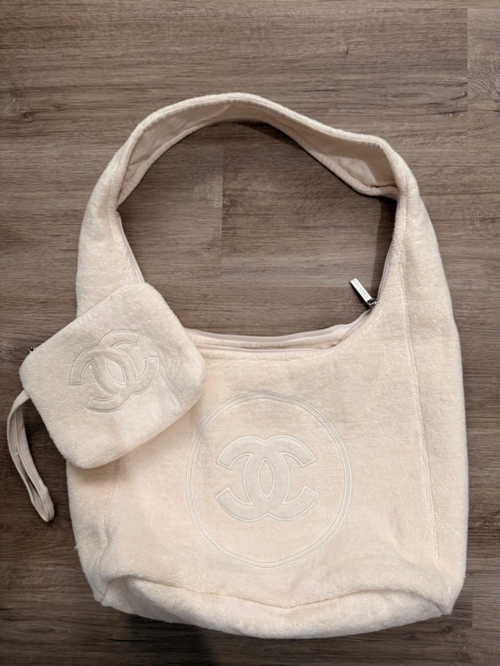 CC Cream Terry Hobo Bag with towel